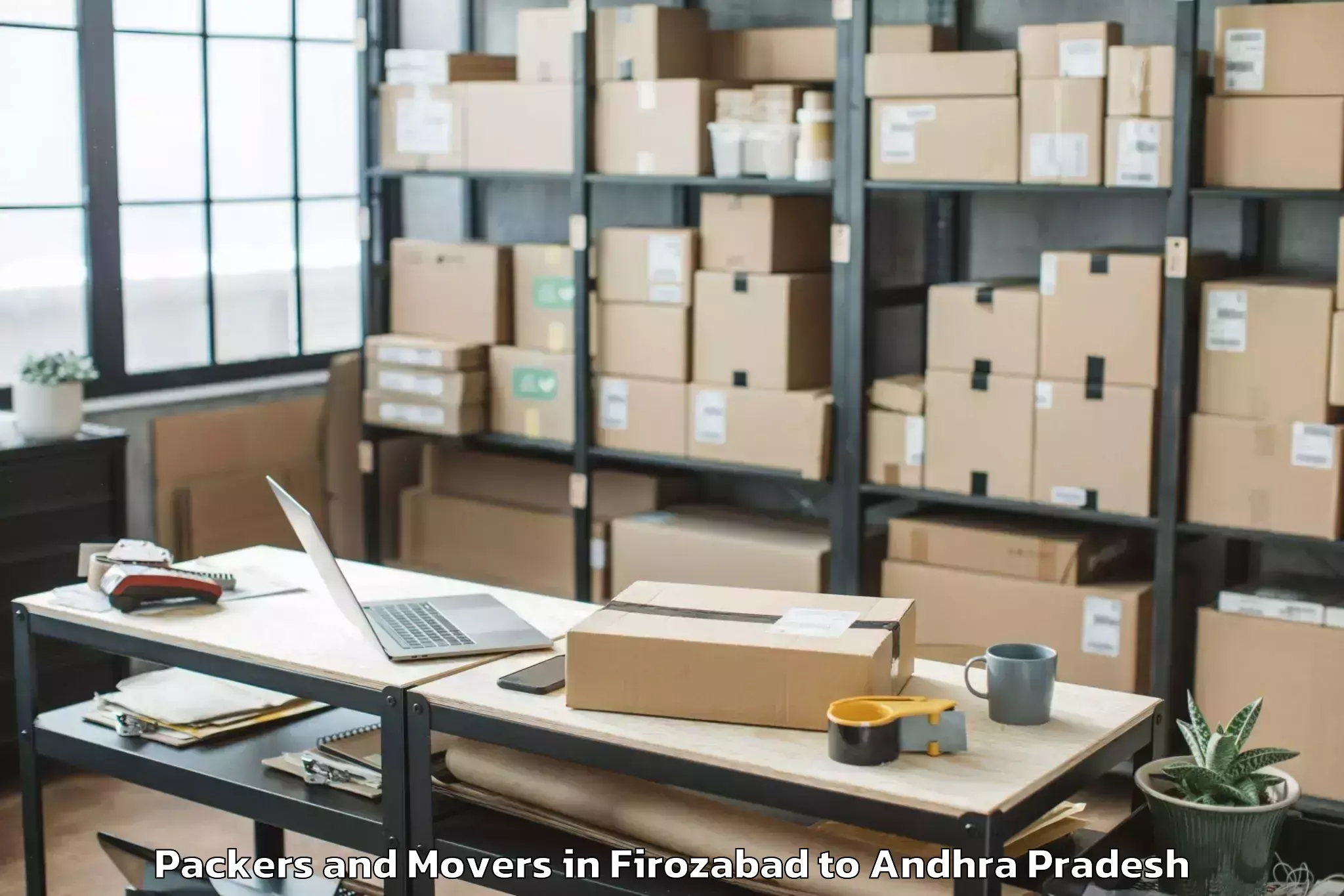 Affordable Firozabad to Gangavaram Packers And Movers